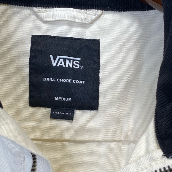 VANS Men’s Off-White Drill Chore Anorak Size M - Picture 9 of 16